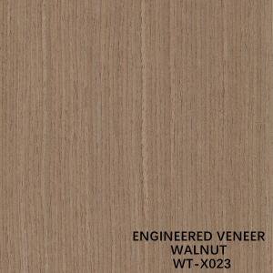 Quality Reconstituted Black Walnut Wood Veneer X023 Straight Grain For Cabinet Face wholesale