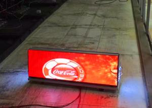 Quality IP65 P5 Taxi Top LED Sign Advertising Screens 192*64dot Resolution 2 Years Warranty wholesale