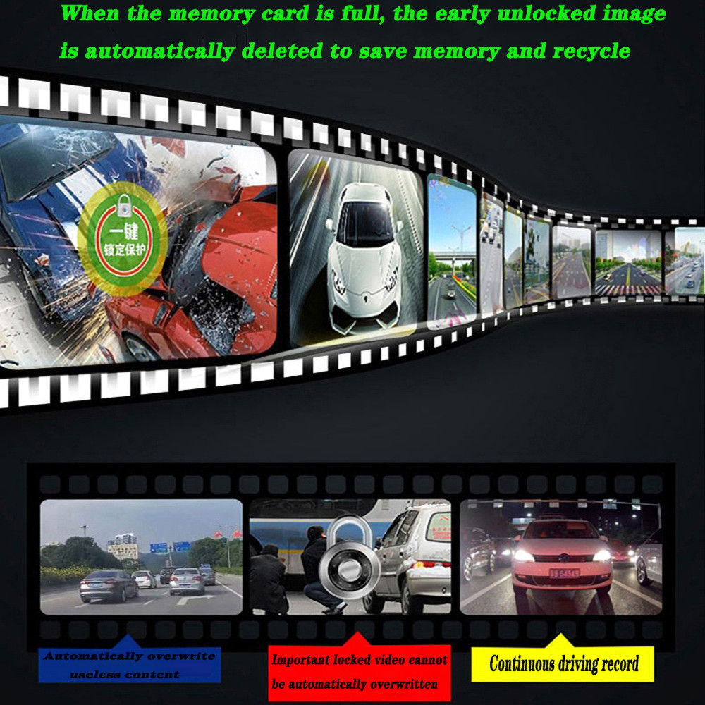 NT96672 Mobile 4K uSB Car DVR Camera Rear Digital Video Recorder WIFI 1080FHD