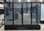 Self Contained Glass Swing Door Merchandiser Freezer With LED Interior Lighting