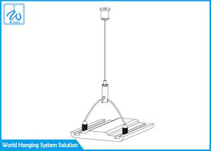 Quality Strong Panel Lamp Suspension Kit , Metal Color Suspended Wire Lighting Kit wholesale
