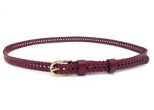 Quality 1.8cm Slim Womens Genuine Leather Belt With Hollow wholesale