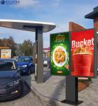 Drive-Thru Kiosk Self-Driving Ordering Digital Signage 55 Inch Dual Screen