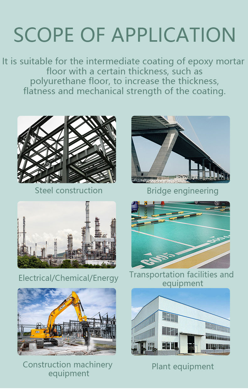 Mixture Epoxy Industrial Floor Paint For Coverage Mixture Anti Rust Coating