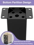 Metal 4×4 Post Base Inner Size 3.5"x3.5" Heavy Duty Post Bracket with Anti