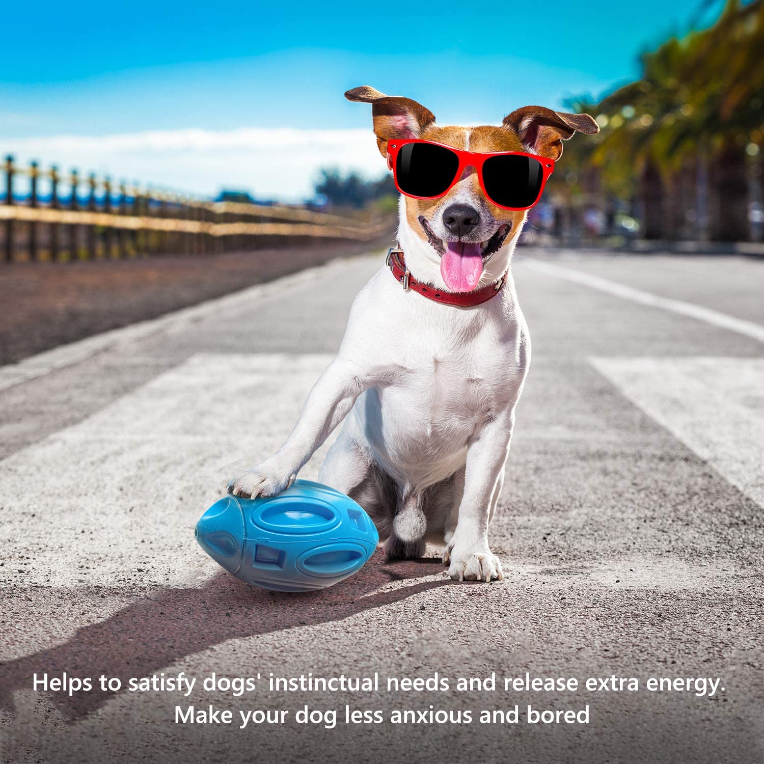 Dogs Squeaky Dog Foot Ball Toy Indestructible Dog Toy for Small Medium