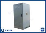 1500W 32U Weatherproof Outdoor Telecom Cabinet Galvanized Floor Mount