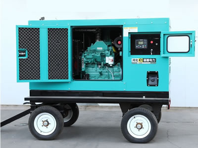 20 KW Mobile Diesel Generators 25 KVA 50 HZ 1500 RPM YUCHAI Engine