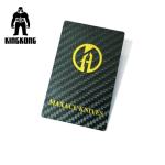 Carbon Fibre Gift Pvc Identity Card Silkscreen Printed Logo Customised