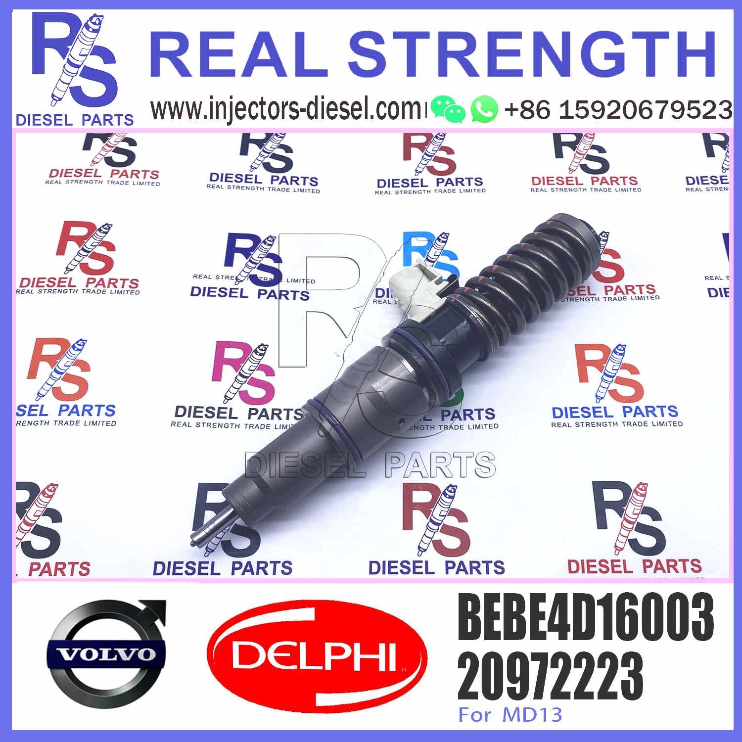 High Performance Diesel Fuel Injector 20972223 Electric Control Injector BEBE4D16003 BEBE4D08003 For V-O-L-V MD13