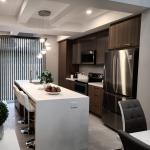 Particleboard Door Material YALIG Painted Hpl Qatar Smart Fitted Kitchen Cabinet