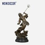 Custom brass Bronze Statues Sculpture Emperor Poseidon shape