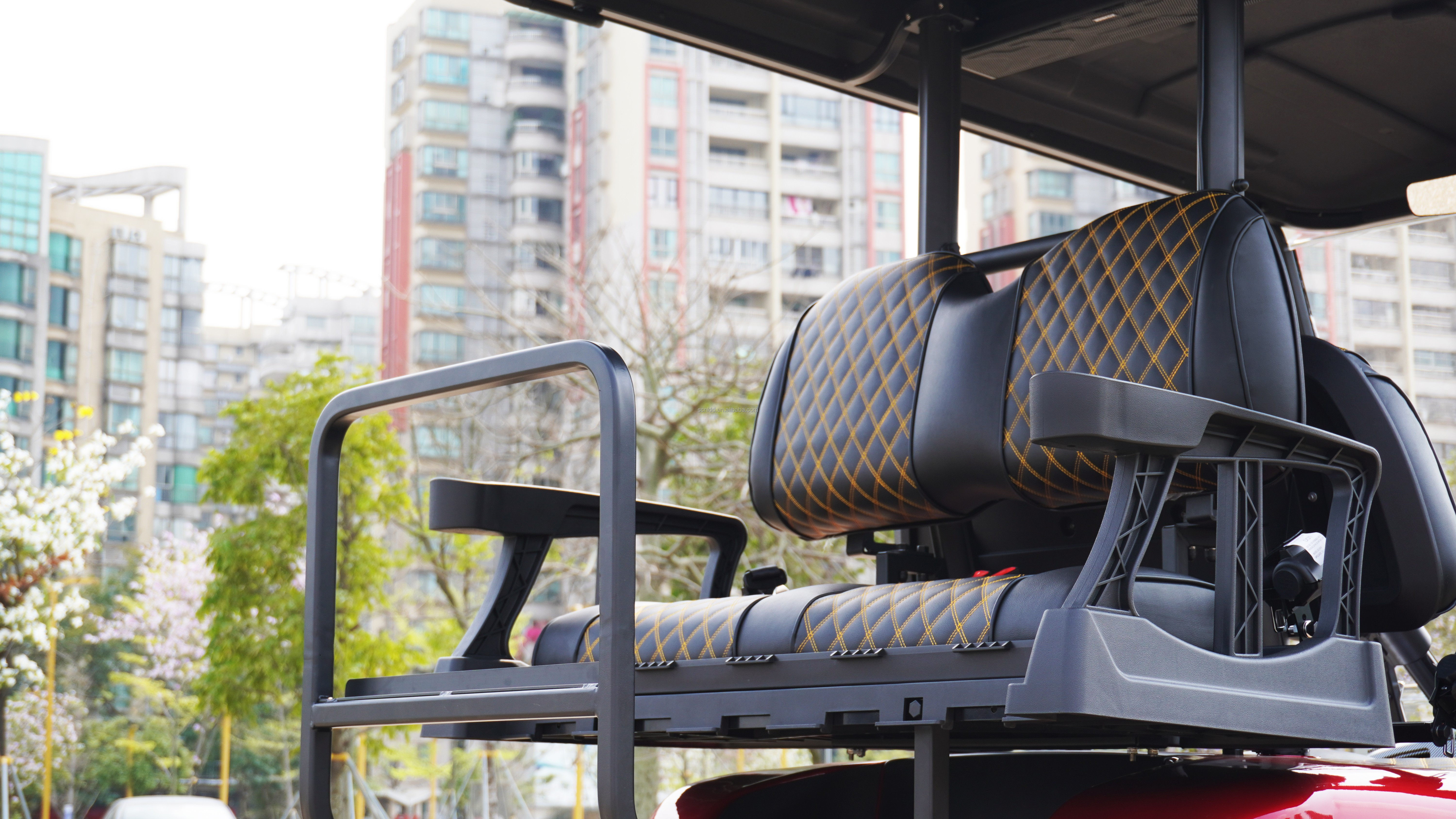 4 Wheel Electric Club Car Golf Cart Maximum Speed 30-50Km/h Electric Fuel Type Lifted 4 Passenger