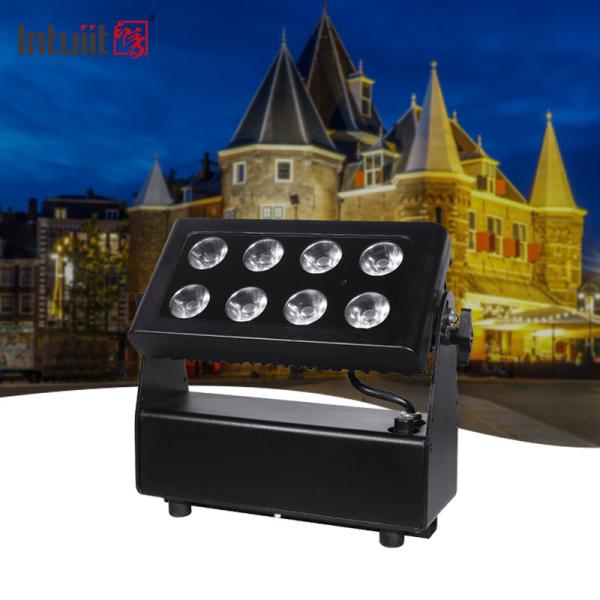 Waterproof Battery Powered City Color Wash lighting Projector 8X15W RGBW leds