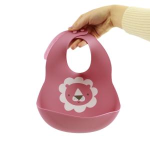 Quality Newborn Baby Cute Silicone Bibs With Crumb Catcher Eco Friendly Material wholesale