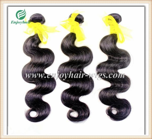 Brazilian 5A virgin remy hair weave ,natural color(can be dye) body wave 10''-26