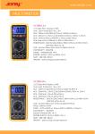 200mV 6F22 Portable Digital Multimeter , Smart Electrician Digital Multimeter