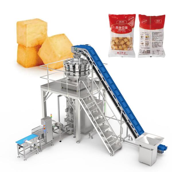 2kg Frozen Food Packaging Machinery Multihead Weighing Frozen Beef Chicken