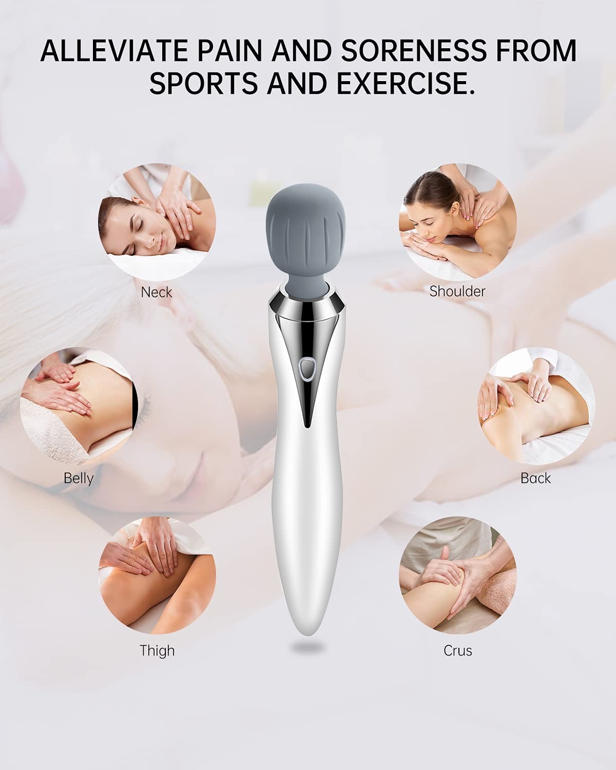 Magic Electronic Wand Neck Massager Portable USB Charging 2200mAh