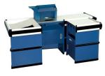 Metal Supermarket Checkout Counter / Custom Retail Counters 2000×1200×850 mm
