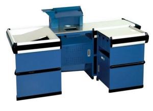 Quality Metal Supermarket Checkout Counter / Custom Retail Counters 2000×1200×850 mm wholesale