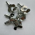 Universal Year Dzus Butterfly Head Buttons with Handle Silver 5/16"x.500" Steel