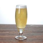 Tall Narrow Body Fluted Beer Glass For Amstel Light EEC FDA Certification
