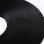 Pre Bonded Long 1 Clip Hair Extensions Double Drawn Silky Straight Wave