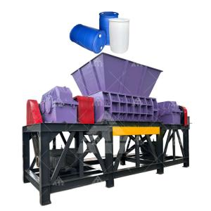 Quality 2 Shaft Plastic Shredder Machine Waste Recycling Big Blue Bucket Shredder wholesale