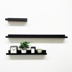 Farmhouse Rustic Designed Steel Industrial Heavy Duty Wall Mounted Floating