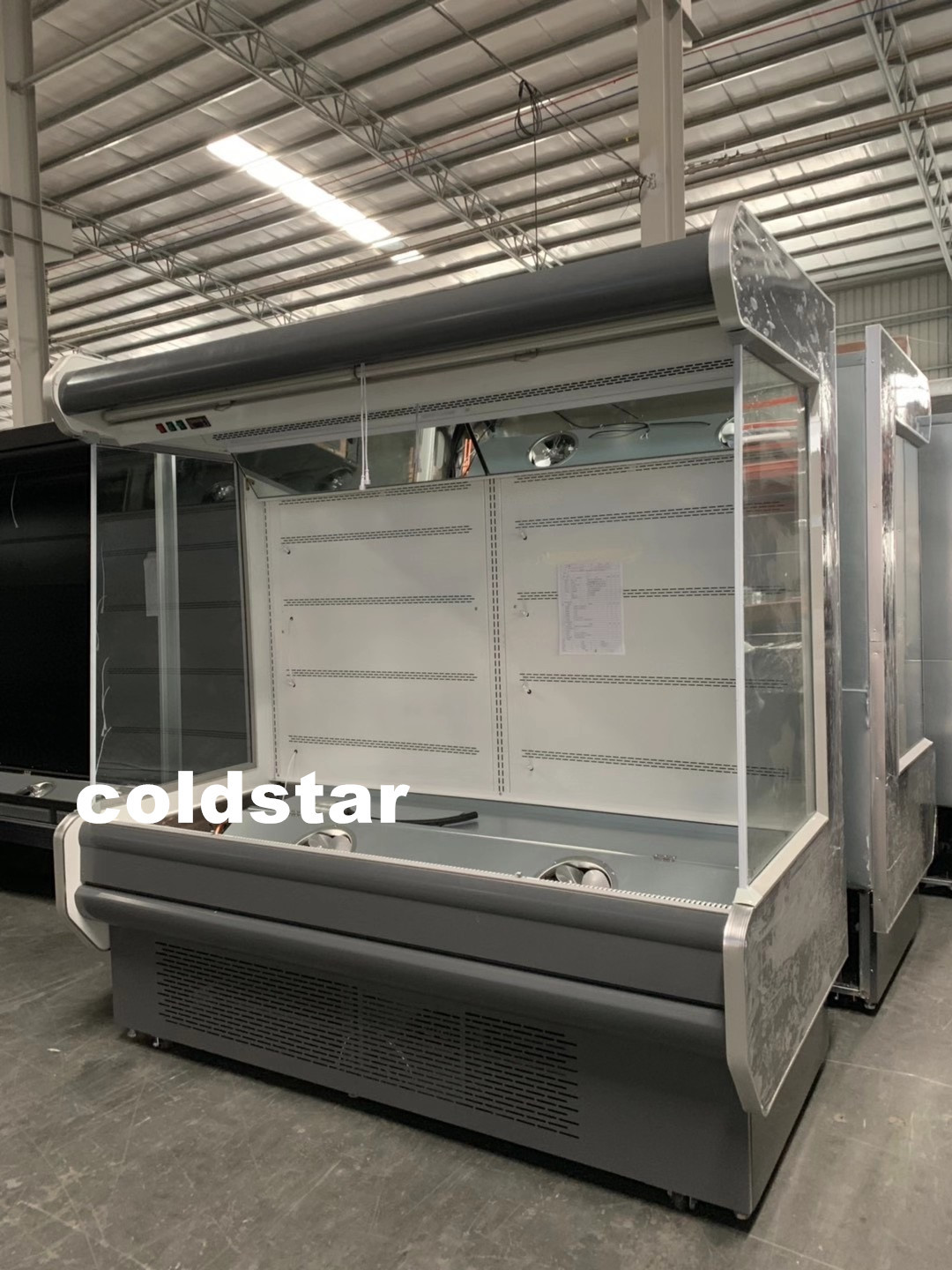 Commercial Multi Deck Upright Air Curtain Open Beverage Display Chiller