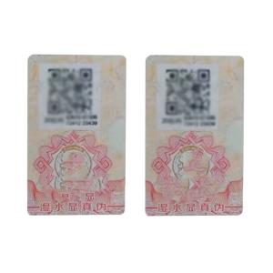 Quality Intaglio Printing Anti-counterfeiting Security Paper Adhesive Customized Cigarette Tax Stamp Duty wholesale