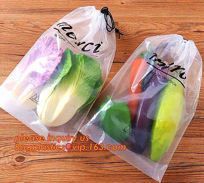 Biodegradable drawstring laundry poly bag with printing,Logo Printed Poly Drawstring Hotel/Travel Laundry Plastic bag