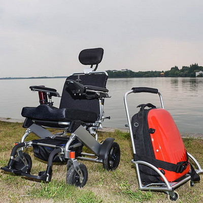 Collapsible Lightweight Electric Wheelchair With Lithium Ion Battery