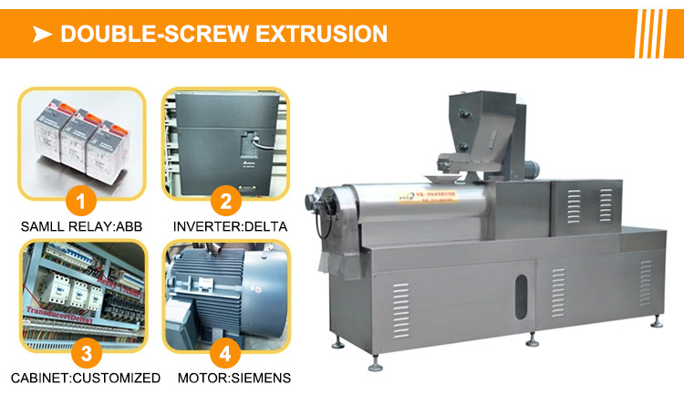Protein Textured Food Production Line Making Extruder Machine for Soyabean Powder