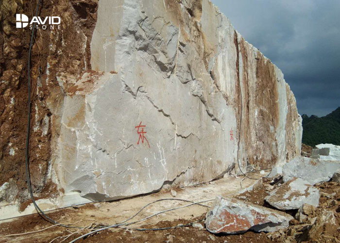 Natural Cinderella Grey Marble Wall Tiles High Strength For Indoor and ourtdoor