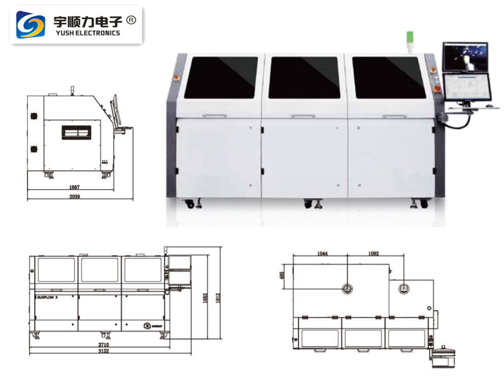 Preheating Selective Wave Soldering machine With Dual Electromagnetic Pump