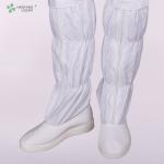 Pharmaceutical PVC sole work shoes safety booties anti-static ESD cleanroom long