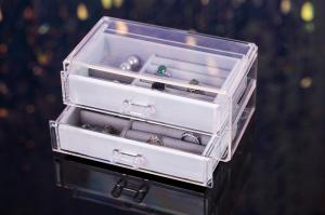 Quality 7.48x4.52x3.54&quot; Tabletop Jewelry Organizer , Clear Acrylic Jewelry Organizer Drawers wholesale
