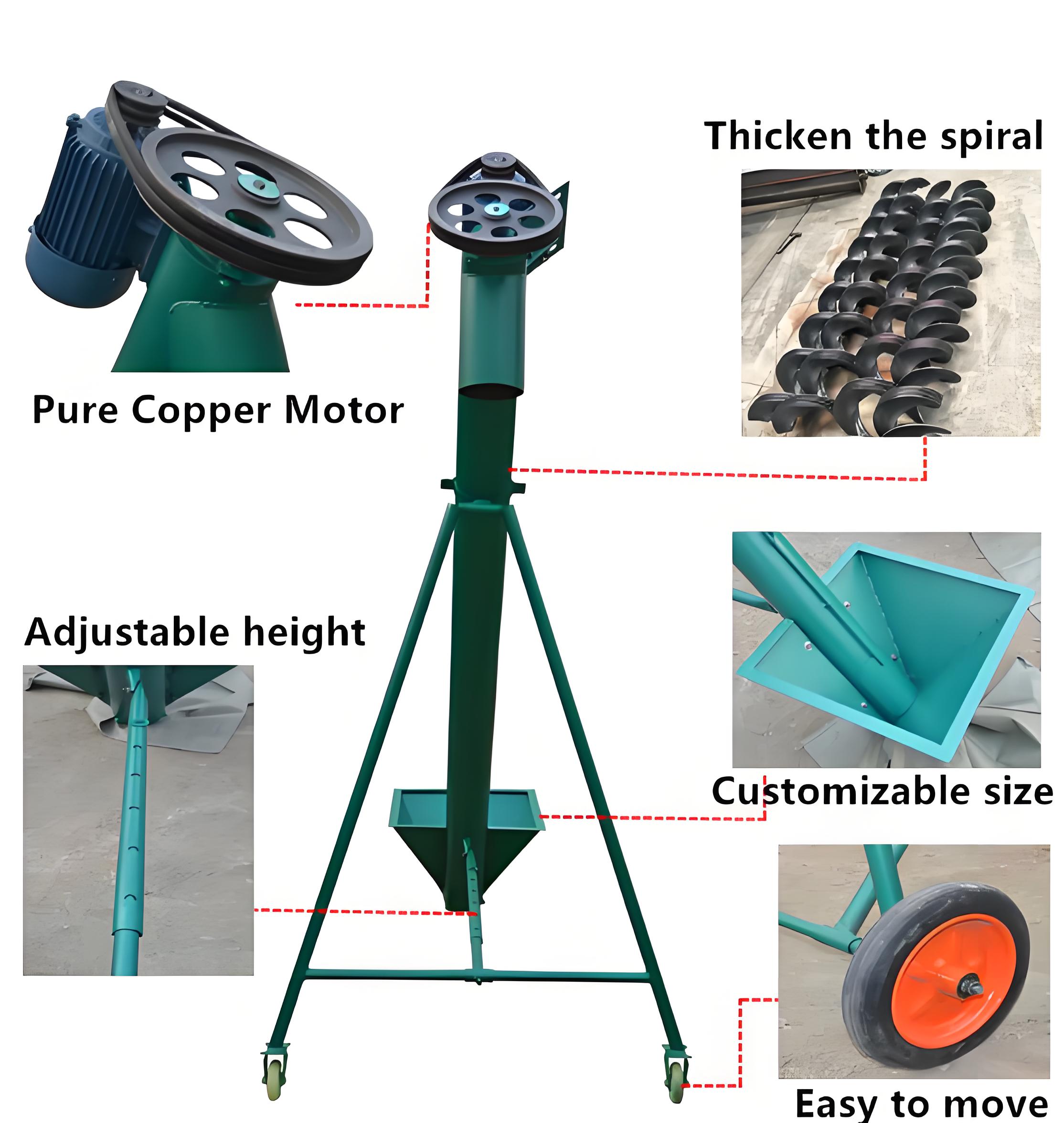 Sewage Wastewater Slurry Solid Sludge U Trough Type Tube Tubular Screw Transport Conveyor for Industrial with Hopper