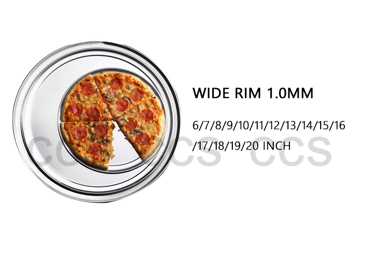 commercial 10 inch pizza bandeja para hornear punch pizza tray moldes para pizzas silver pan with holes