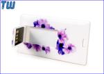 Slim Plastic Card 1GB USB Thumb Drive Full Color Digital Printing