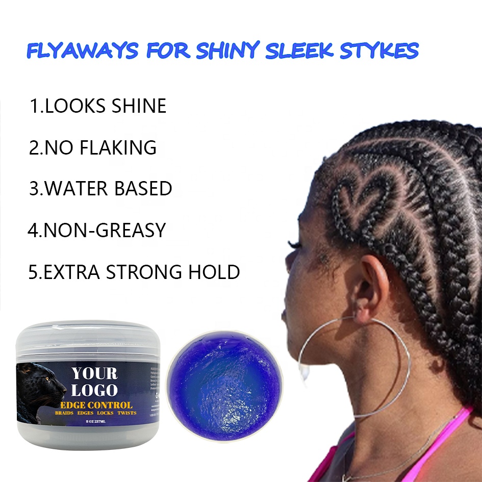 8oz Braid Gel for Styling and Controlling Frizzy Dreadlocks on Women's Black Hair