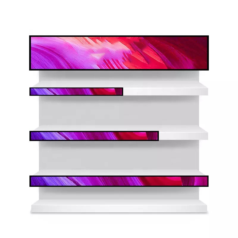 36 Inch Bar Type Lcd Display Monitor Screen Shelf Edge Digital Signage Stretched