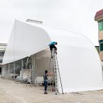 Hengnuo Curved Event Tent TFS Flame Restardant B1 Outdoor Tennis Court