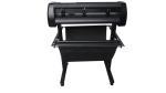 Black 720mm Al Roller 28 Inch Vinyl Cutter Machine