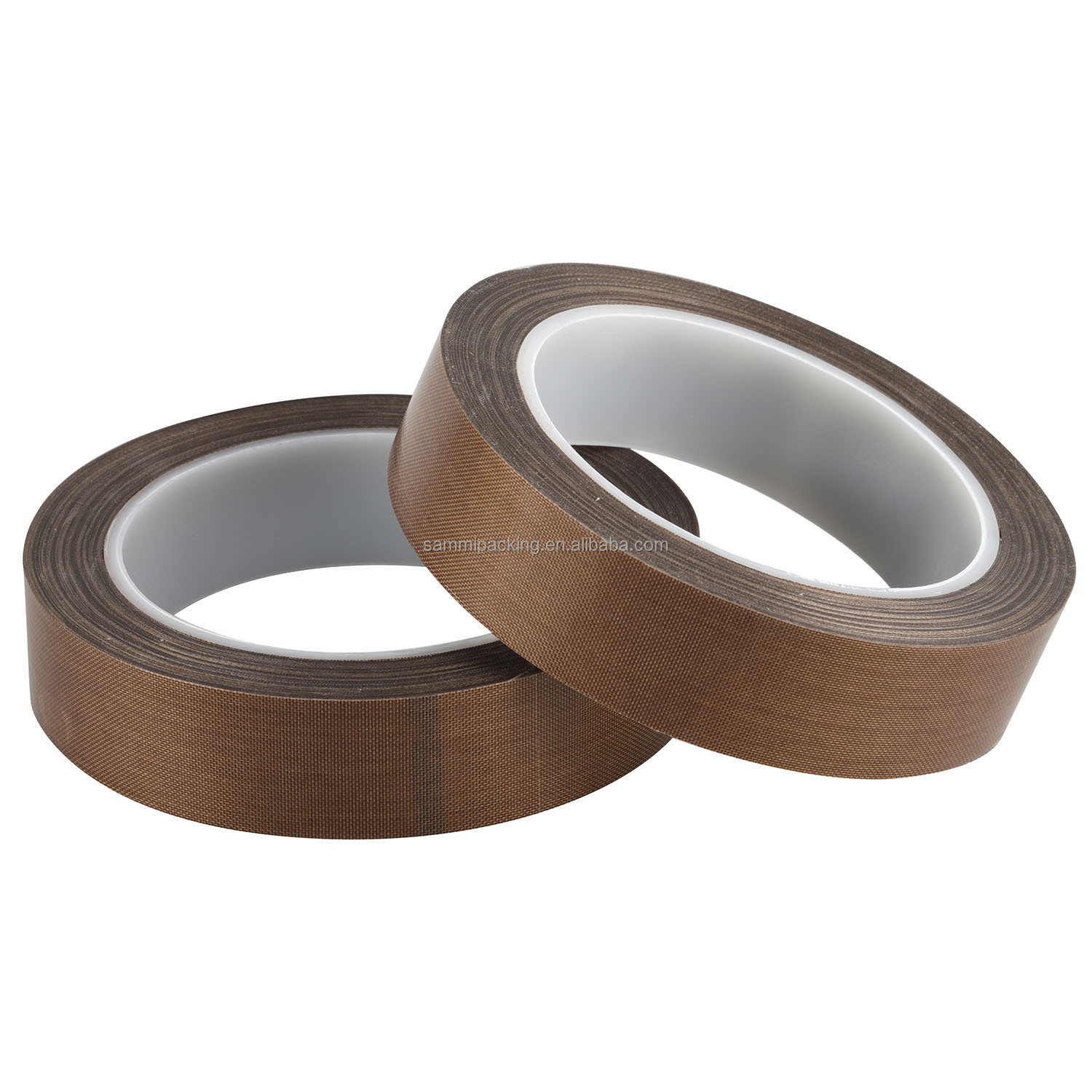 Brown PTFE Coated Fiberglass Tape for Welding and Sealing Belt Width 13/15/19/25/30/50MM