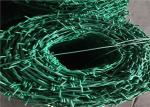PVC Coated PE Coated Security Barbed Wire , Barbed Wire Wall Price Per Roll