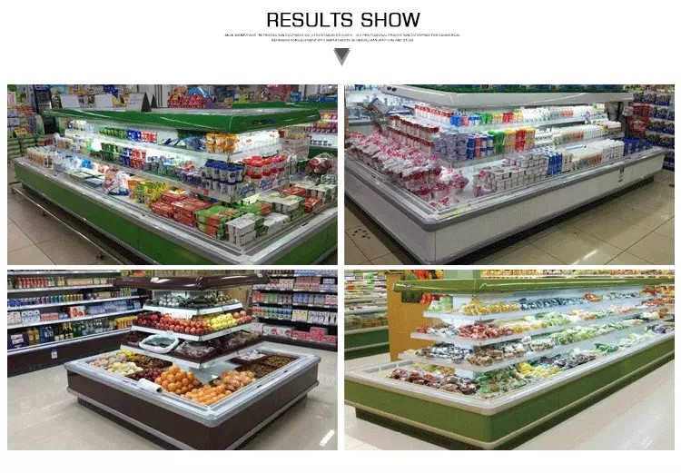 Front Multideck Open Display Chiller For Fruit And Vegetable Energy Saving