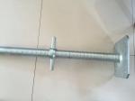 Q235 Material Building Fasteners Hollow / Solid Scaffolding Base Jack Screw Jack